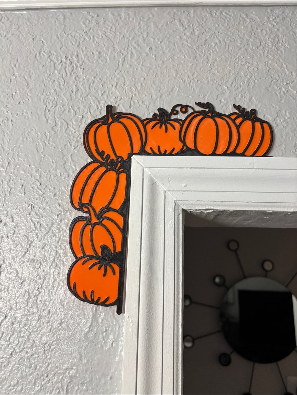 Orange Pumpkin Wall Accent - Seasonal Home Wall Decor